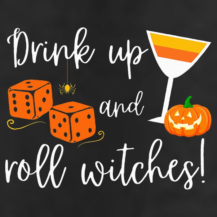 Bunco Halloween Drink Up and Roll Witches Cool Comfort Performance Bucket Hat