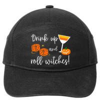 Bunco Halloween Drink Up and Roll Witches 7-Panel Snapback Hat