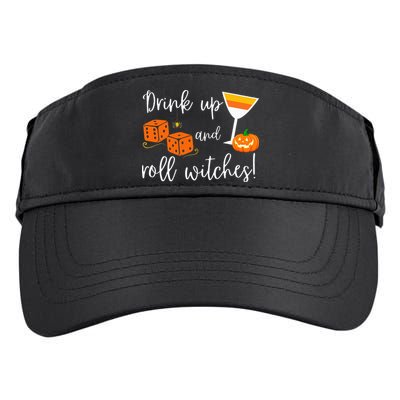 Bunco Halloween Drink Up and Roll Witches Adult Drive Performance Visor