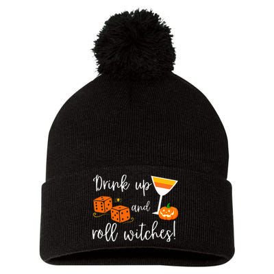 Bunco Halloween Drink Up and Roll Witches Pom Pom 12in Knit Beanie