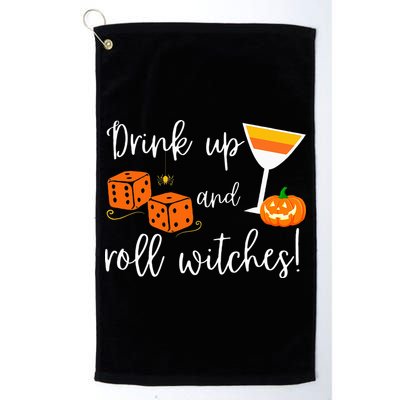 Bunco Halloween Drink Up and Roll Witches Golf Towel