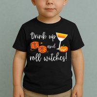 Bunco Halloween Drink Up and Roll Witches Toddler T-Shirt