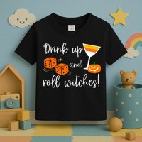 Bunco Halloween Drink Up and Roll Witches Toddler T-Shirt
