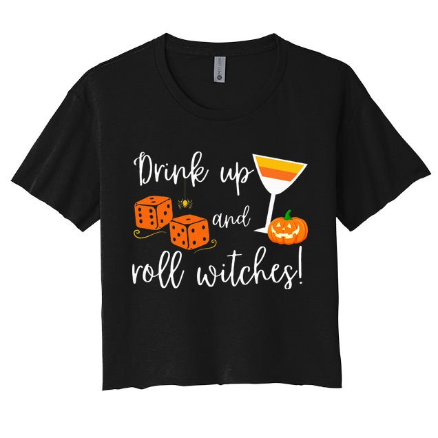 Bunco Halloween Drink Up and Roll Witches Crop Top