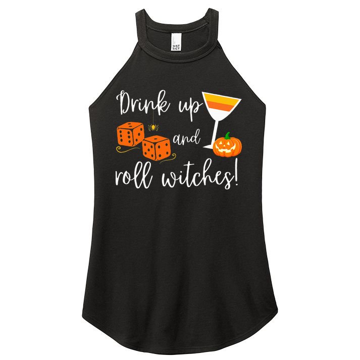 Bunco Halloween Drink Up and Roll Witches Women's Perfect Tri Rocker Tank
