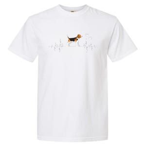 Beagle Heartbeat Dog Lover Funny Garment-Dyed Heavyweight T-Shirt