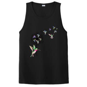 Bird Hummingbird Dandelion Flowers Gift Meaningful Gift PosiCharge Competitor Tank