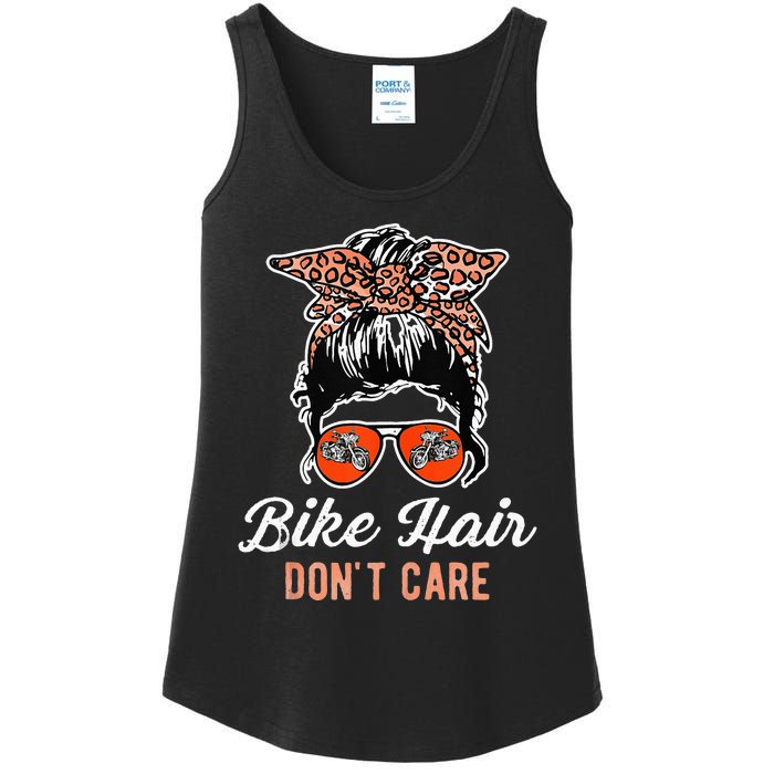 Bike Hair Dont Care Motorcycle Rider Biker Ladies Essential Tank