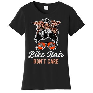 Bike Hair Dont Care Motorcycle Rider Biker Women's T-Shirt