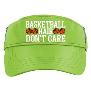 Basketball Hair Don't Care Gift For Basketball Fan Sport Team Adult Drive Performance Visor