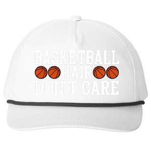 Basketball Hair Don't Care Gift For Basketball Fan Sport Team Snapback Five-Panel Rope Hat