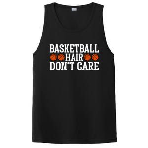 Basketball Hair Don't Care Gift For Basketball Fan Sport Team PosiCharge Competitor Tank