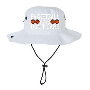 Basketball Hair Don't Care Gift For Basketball Fan Sport Team Legacy Cool Fit Booney Bucket Hat