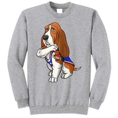 Basset Hound Dog Love Mom Puppy Owner Tall Sweatshirt