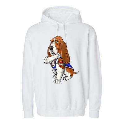 Basset Hound Dog Love Mom Puppy Owner Garment-Dyed Fleece Hoodie