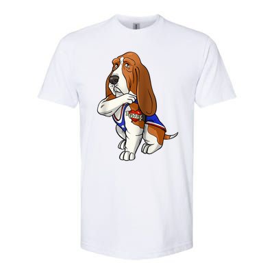 Basset Hound Dog Love Mom Puppy Owner Softstyle CVC T-Shirt