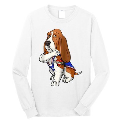 Basset Hound Dog Love Mom Puppy Owner Long Sleeve Shirt