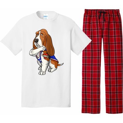 Basset Hound Dog Love Mom Puppy Owner Pajama Set