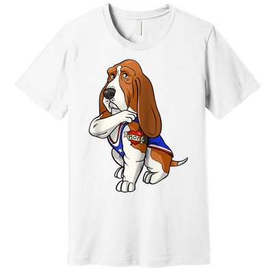 Basset Hound Dog Love Mom Puppy Owner Premium T-Shirt