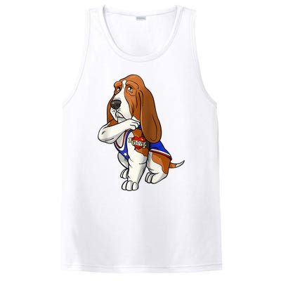 Basset Hound Dog Love Mom Puppy Owner PosiCharge Competitor Tank