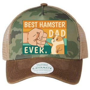 Best Hamster Dad Ever Retro Legacy Tie Dye Trucker Hat