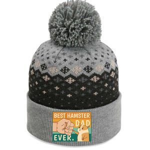 Best Hamster Dad Ever Retro The Baniff Cuffed Pom Beanie