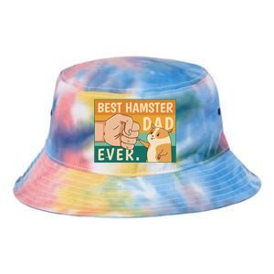 Best Hamster Dad Ever Retro Tie Dye Newport Bucket Hat