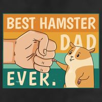Best Hamster Dad Ever Retro Cool Comfort Performance Bucket Hat