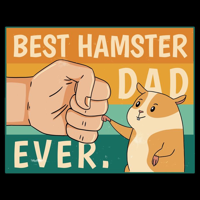 Best Hamster Dad Ever Retro Cooling Performance Crew T-Shirt