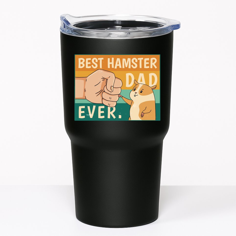 Best Hamster Dad Ever Retro Tumbler