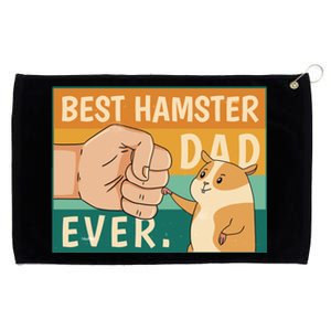 Best Hamster Dad Ever Retro Grommeted Golf Towel