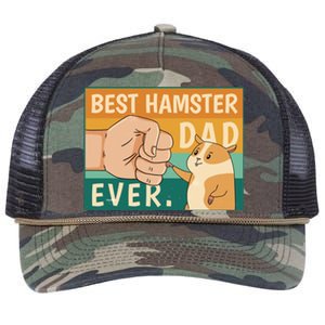 Best Hamster Dad Ever Retro Retro Rope Trucker Hat Cap