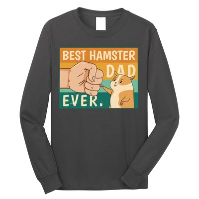 Best Hamster Dad Ever Retro Long Sleeve Shirt