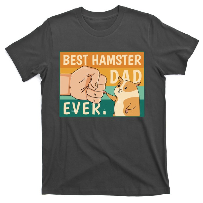 Best Hamster Dad Ever Retro T-Shirt