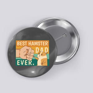 Best Hamster Dad Ever Retro Button