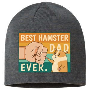 Best Hamster Dad Ever Retro Sustainable Beanie