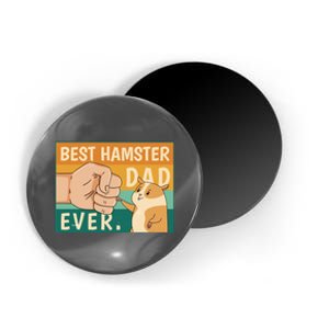 Best Hamster Dad Ever Retro Magnet