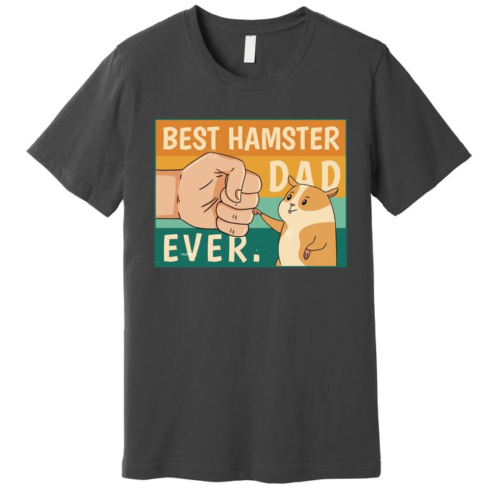 Best Hamster Dad Ever Retro Premium T-Shirt