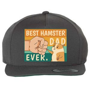 Best Hamster Dad Ever Retro Wool Snapback Cap