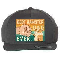 Best Hamster Dad Ever Retro Wool Snapback Cap