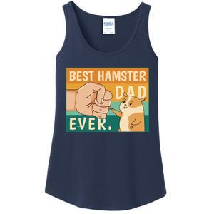 Best Hamster Dad Ever Retro Ladies Essential Tank