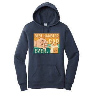 Best Hamster Dad Ever Retro Women's Pullover Hoodie