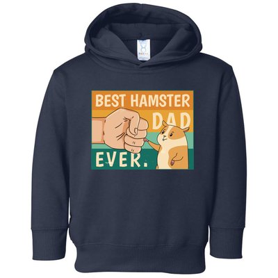 Best Hamster Dad Ever Retro Toddler Hoodie