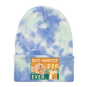 Best Hamster Dad Ever Retro Tie Dye 12in Knit Beanie