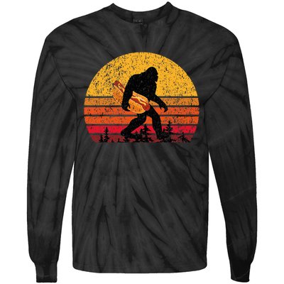 Bigfoot Hot Dog Tie-Dye Long Sleeve Shirt