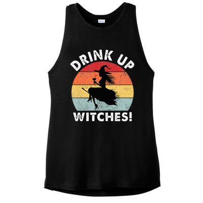 Bartender Halloween Drink Up Witches Ladies PosiCharge Tri-Blend Wicking Tank