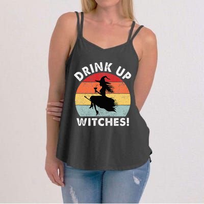 Bartender Halloween Drink Up Witches Women's Strappy Tank