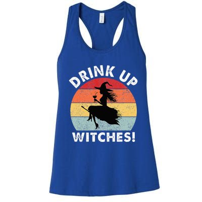 Bartender Halloween Drink Up Witches Women's Racerback Tank