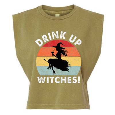 Bartender Halloween Drink Up Witches Garment-Dyed Women's Muscle Tee