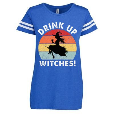 Bartender Halloween Drink Up Witches Enza Ladies Jersey Football T-Shirt